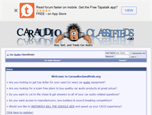 Tablet Screenshot of caraudioclassifieds.org